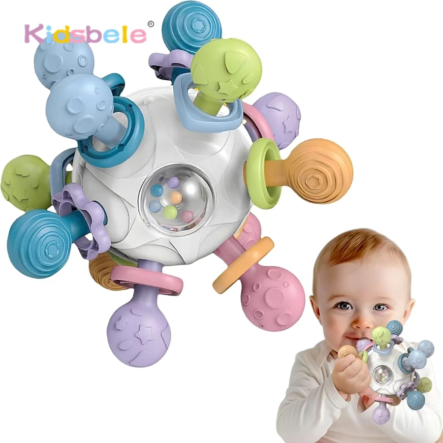 Baby Food Teether - Jouet de balle multi-sensorielle 3 en