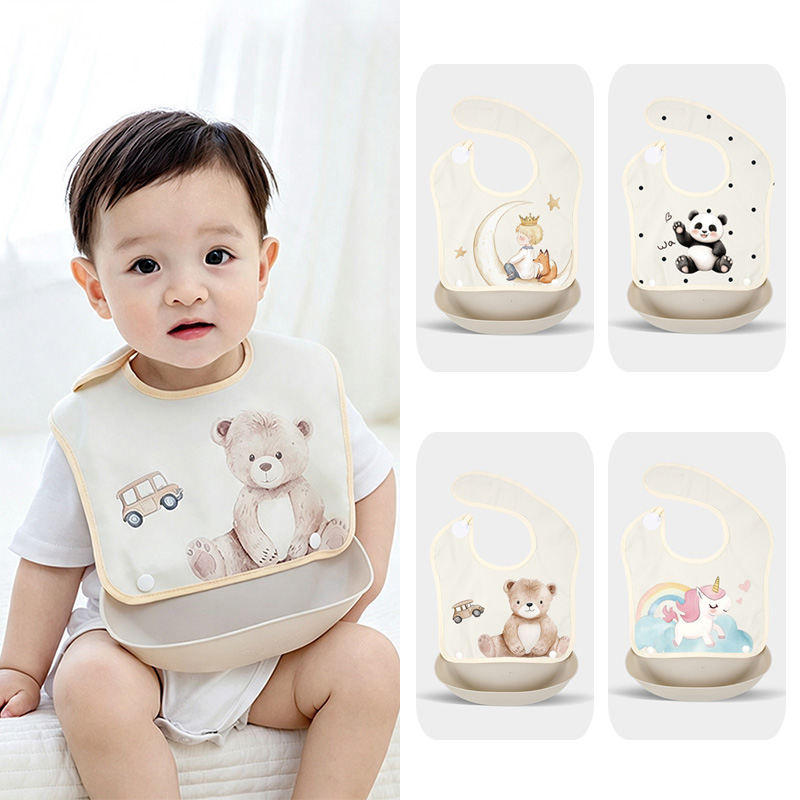 Baby Food Apron - Bavoir d'alimentation détachable pour bébé, bavoir