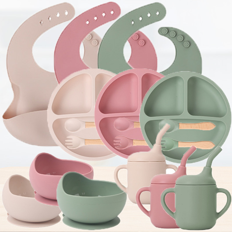 Baby Food Feeder - Ensemble de vaisselle en silicone pour