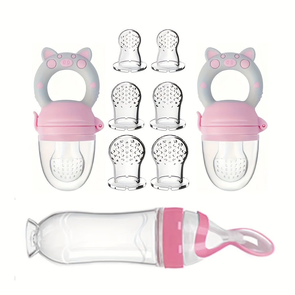 Baby Food Feeder - Couverts d'alimentation 9 pièces: 1 biberon