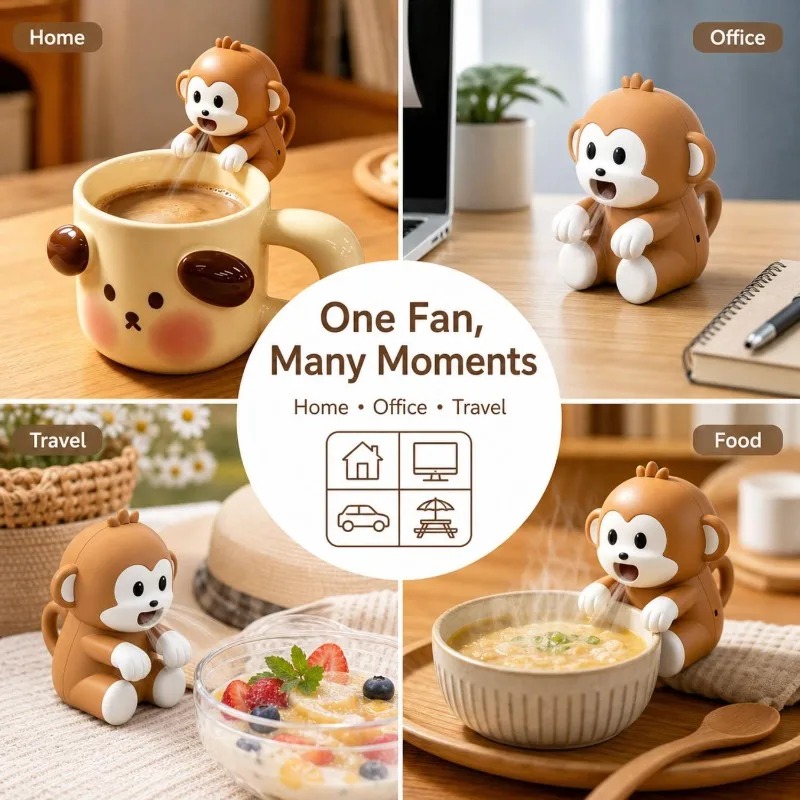 Ventilateur portable en forme  - Baby Food For Travelling avis et prix