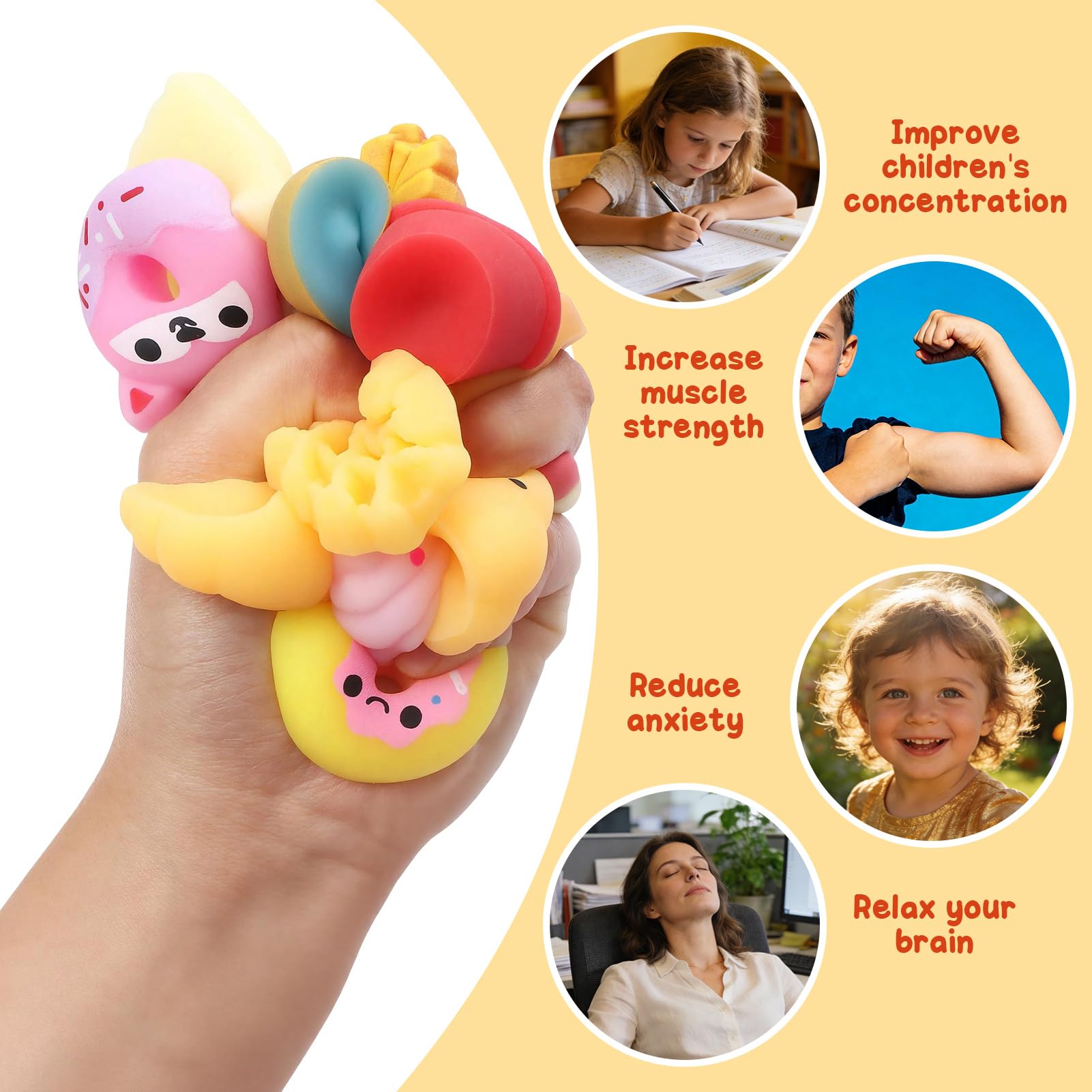 5/10/20/15 pièces Jouets Mochi - Baby Food Toy avis et prix