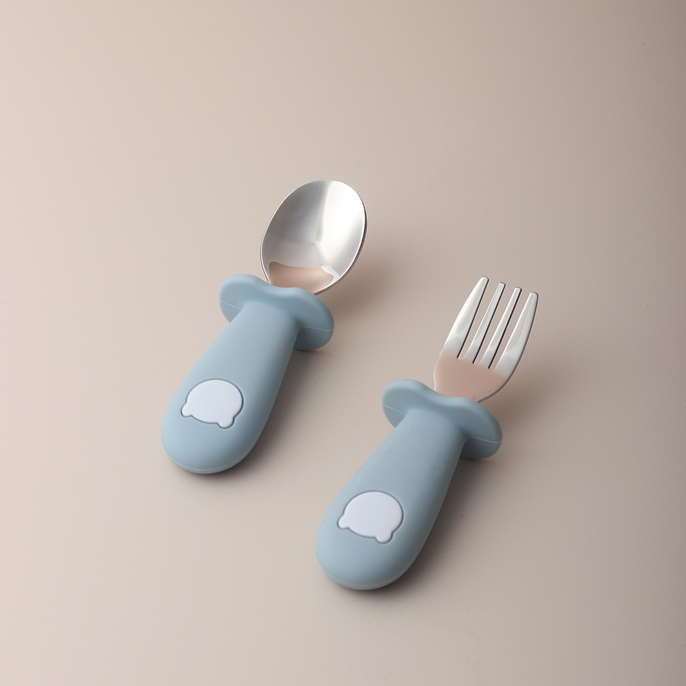 Cuillère et fourchette en sili - Baby Food Feeder avis et prix